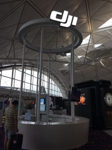 DJI in Hong Kong Air Port